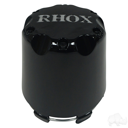Center Cap, Black with Silver RHOX