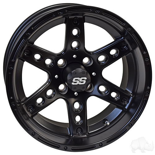 RHOX RX187, Machined Matte Black, 14x7 ET-25