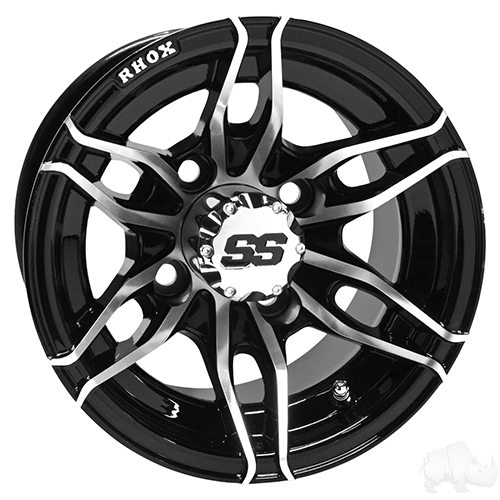 RHOX RX376, Machined Black, 10x7 ET-25