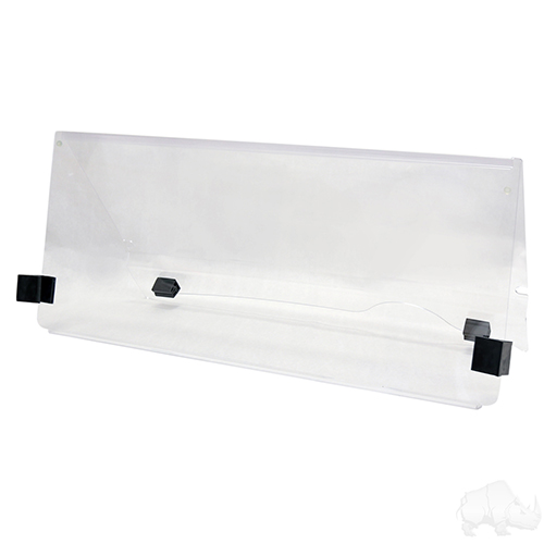 Windshield, Clear 2 Piece, E-Z-Go RXV 08+