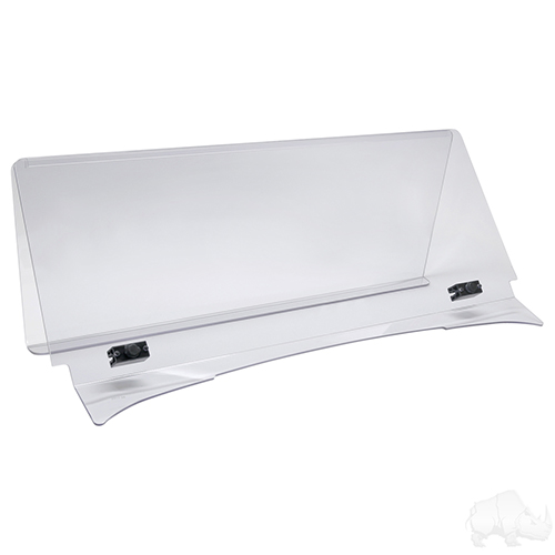 Windshield, 1/4" Impact Modified Clear 2 Piece, E-Z-Go TXT 95-13