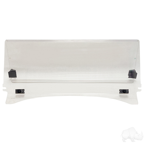 Windshield, Impact Modified Clear 2 Piece, Club Car Tempo, Onward, Precedent