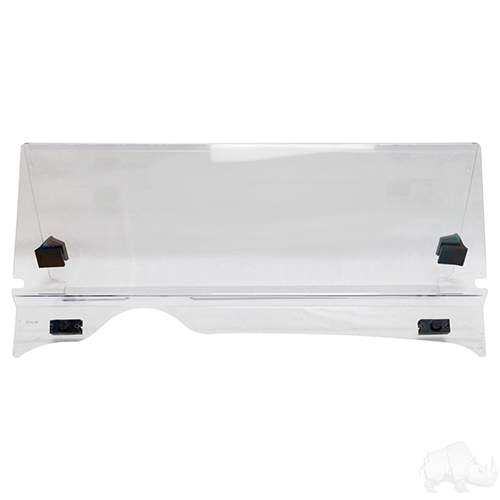 Windshield, Impact Modified Clear 2 Piece, E-Z-Go RXV 08+