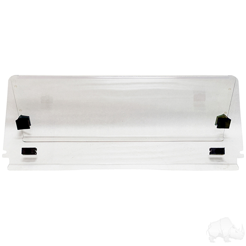 Windshield, Impact Modified Clear 2 Piece, E-Z-Go TXT 2014+