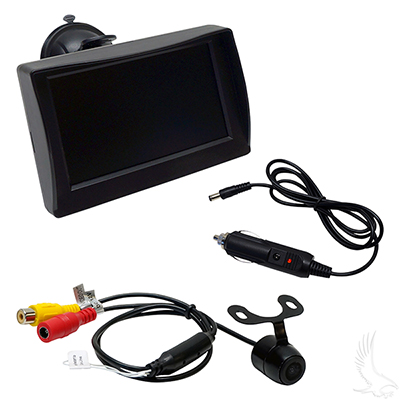 Rearview Camera Package for LSV, Flush Mount Camera and 4.3