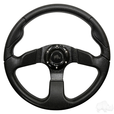 RHOX Steering Wheel, Formula GT Black Grip/Black Spokes 13