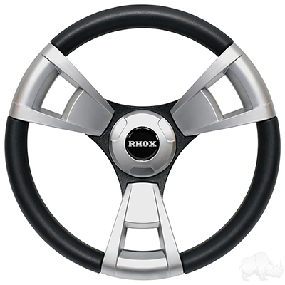 Fontana Steering Wheel, Brushed, E-Z-Go Hub