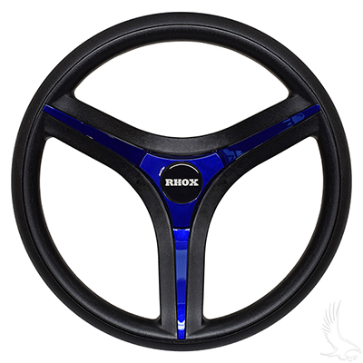 Brenta ST Steering Wheel, Blue Insert, Club Car Tempo, Onward, Precedent Hub