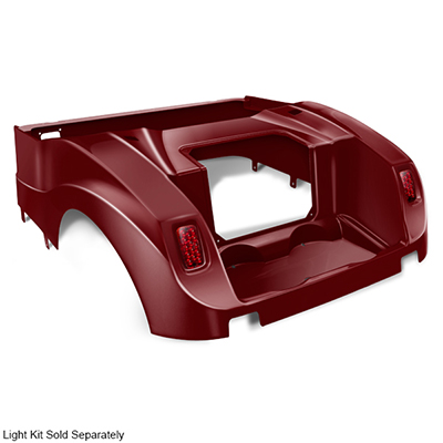 DoubleTake Rear Body, E-Z-Go RXV 08+, Burgundy