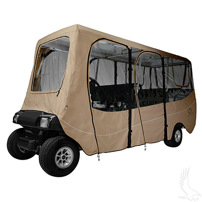 Enclosure, Deluxe 6 Passenger, Sand, Fits Up to 126