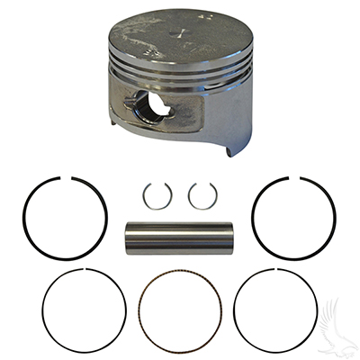 Piston and Ring Set, Standard Size, E-Z-Go 4 Cycle Gas 93-08 Fuji-Robin Only, 295cc, MCI