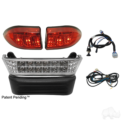RHOX LED Light Bar Kit w/ Plug and Play Harness, Club Car Precedent, Electric 08.5+, 12-48v