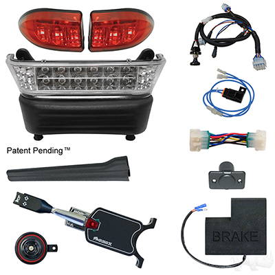 BYO LED Light Bar Kit, Club Car Precedent, Gas & Electric 04-08.5, 12-48v, (Standard, OE Fit)