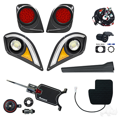 BYO LED Light Kit w/ RGBW LED Running Light, Yamaha Drive2 20+ (Basic, OE Pedal Mount)