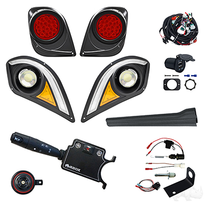 BYO LED Light Kit w/ RGBW LED Running Light, Yamaha Drive2 (Deluxe, Brake Switch Kit)