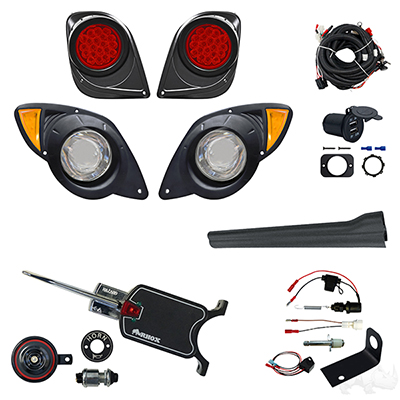 BYO LED Adjustable Light Kit, Yamaha Drive2, 12-48V (Basic, Brake Switch)
