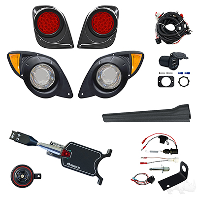 BYO LED Adjustable Light Kit, Yamaha Drive2, 12-48V (Standard, Brake Switch)