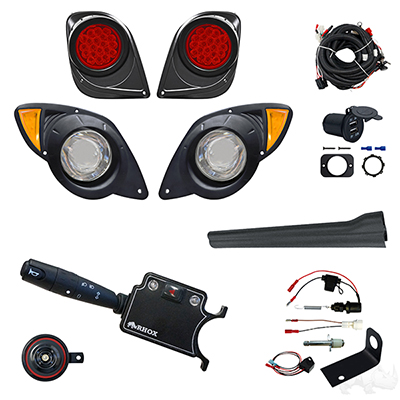 BYO LED Adjustable Light Kit, Yamaha Drive2, 12-48V (Deluxe, Brake Switch)