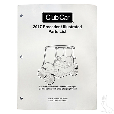 Parts Manual, Club Car Precedent 2017 Gas w/ Subaru Gas & Electric w/ ERIC Charging