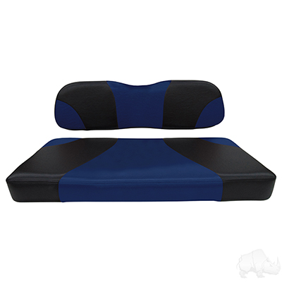 RHOX Front Seat Cushion Set, Sport Black/Blue, Club Car DS