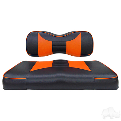 RHOX Front Seat Cushion Set, Rally Black/Orange, Yamaha Drive