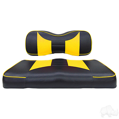 RHOX Front Seat Cushion Set, Rally Black/Yellow, Yamaha Drive