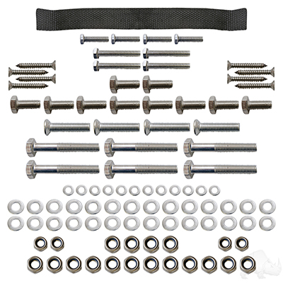 RHOX Replacement Hardware, SS Seat Kit, E-Z-Go TXT 96+