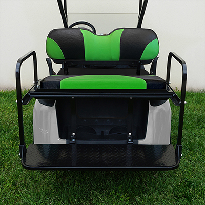 RHOX SS Seat Kit, Sport Black/Green, E-Z-Go RXV 08+