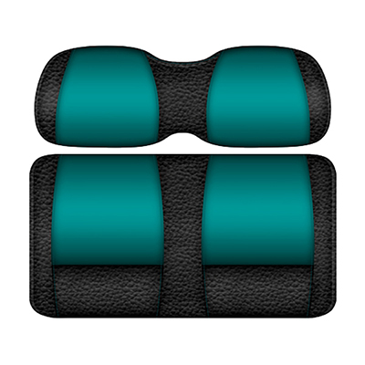 DoubleTake Extreme Seat Pod Cushion Set, E-Z-Go TXT 96+, Black/Teal