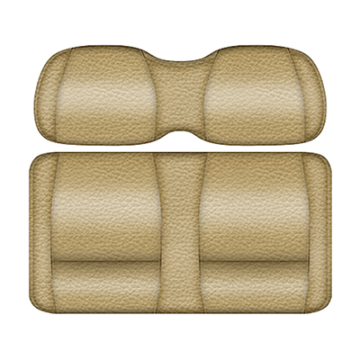 DoubleTake Veranda Front Cushion Set, E-Z-Go RXV 08+, Sand/Sand