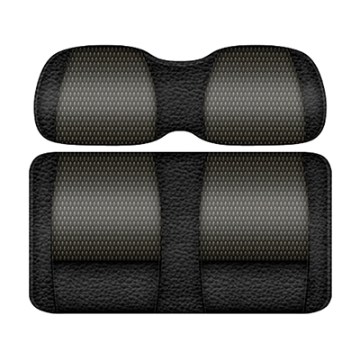 DoubleTake Veranda Front Cushion Set, Club Car DS New Style 00+, Black/Graphite