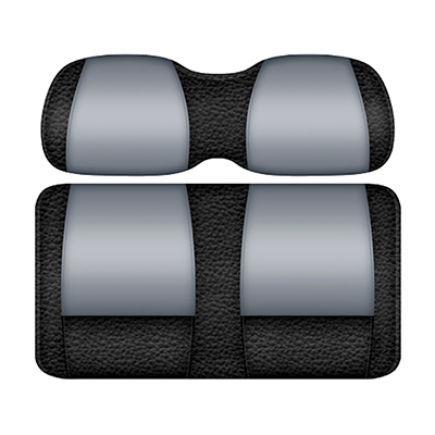 DoubleTake Veranda Front Cushion Set, Club Car DS New Style 00+, Black/Silver