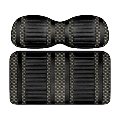 DoubleTake Extreme Front Cushion Set, E-Z-Go RXV 08+, Black/Graphite