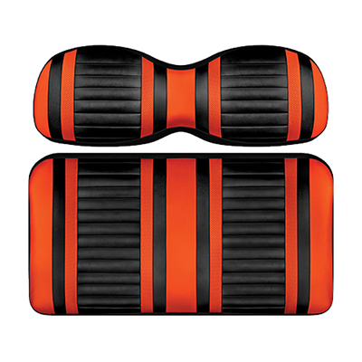 DoubleTake Extreme Front Cushion Set, E-Z-Go RXV 08+, Black/Orange