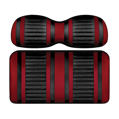 DoubleTake Extreme Front Cushion Set, Club Car DS New Style 00+, Black/Ruby