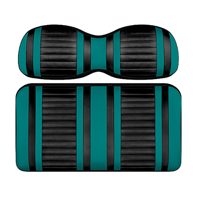 DoubleTake Extreme Front Cushion Set, Club Car DS New Style 00+, Black/Teal