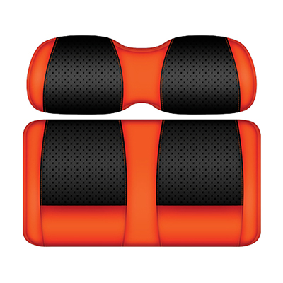 DoubleTake Clubhouse Front Cushion Set, E-Z-Go TXT 96+, Black/Orange