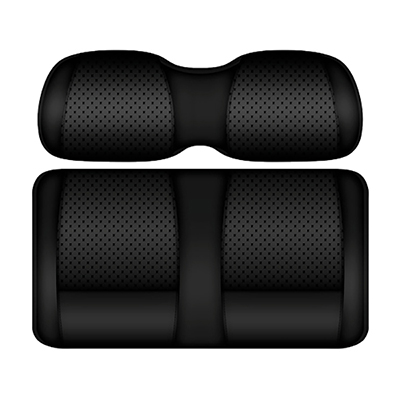 DoubleTake Clubhouse Front Cushion Set, E-Z-Go RXV 08+, Black/Black