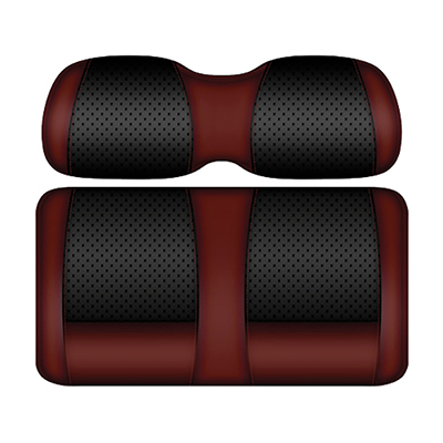 DoubleTake Clubhouse Front Cushion Set, Club Car DS New Style 00+, Black/Burgundy