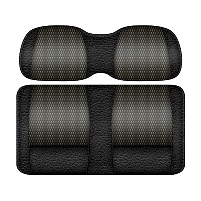 DoubleTake Veranda Seat Pod Cushion Set, Club Car DS New Style 00+, Black/Graphite