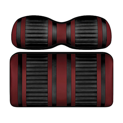 DoubleTake Extreme Seat Pod Cushion Set, E-Z-Go RXV 08+, Black/Burgundy