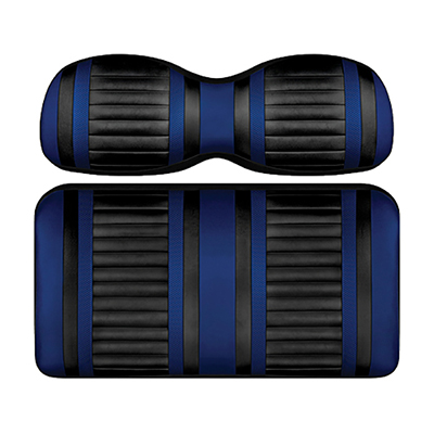 DoubleTake Extreme Seat Pod Cushion Set, Club Car Precedent 04+, Black/Blue