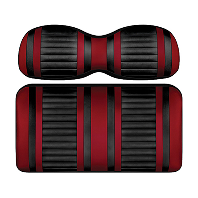 DoubleTake Extreme Seat Pod Cushion Set, Club Car Precedent 04+, Black/Ruby