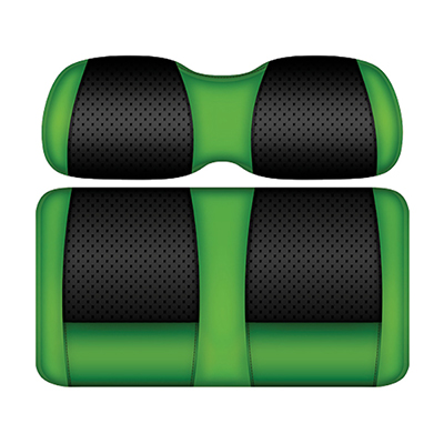 DoubleTake Clubhouse Seat Pod Cushion Set, Club Car DS New Style 00+, Black/Lime