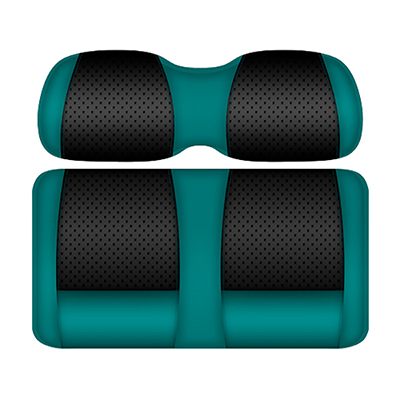 DoubleTake Clubhouse Seat Pod Cushion Set, Club Car DS New Style 00+, Black/Teal