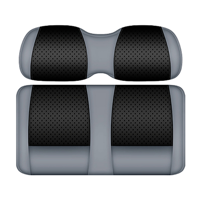 DoubleTake Clubhouse Seat Pod Cushion Set, Club Car Precedent 04+, Black/Silver