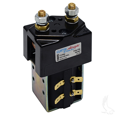 Solenoid, Heavy Duty, 36/48V, 200A Continuous/400 Peak, with Mounting Bracket