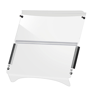DoubleTake Acrylic Windshield with Magnetic-Catch, Factory Body, Club Car Precedent 04+, Clear